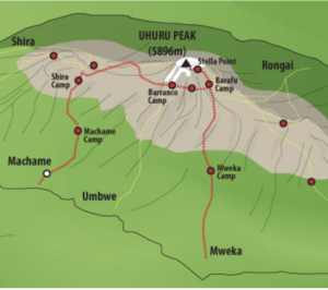 Escalada al Kilimanjaro por la ruta Machame